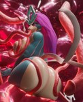 3d_(artwork) anthro anthro_penetrated anthrofied big_breasts big_butt blue_body bodily_fluids breasts butt cum digital_media_(artwork) female female_penetrated generation_2_pokemon genital_fluids hair hi_res huge_butt legendary_pokemon multicolored_body nintendo nipple_fetish nipple_play nude oral oral_penetration penetration penis_tentacles pokemon pokemon_(species) pokemorph purple_hair sex suicune tentacle_in_mouth tentacle_penetration tentacle_sex tentacles two_tone_body white_body xlkev