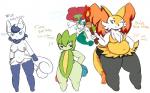16:10 2018 absurd_res anthro areola belly big_belly big_breasts big_butt braixen breasts butt cosmicscourge curvy_figure eating elemental_creature english_text female floette flora_fauna food fur generation_3_pokemon generation_6_pokemon genitals group hi_res huge_breasts meowstic navel nintendo nude one_eye_closed overweight overweight_female plant poke_puff pokemon pokemon_(species) pokemorph pussy red_flower_floette roselia simple_background slightly_chubby text thick_thighs voluptuous wide_hips widescreen wink