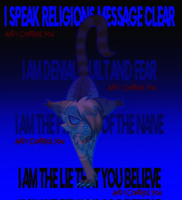 blood blood_on_chest blue_claws blue_eyes bodily_fluids chest_tuft claws feral fur gore gradient_background grey_body grey_fur lyrics male neck_tuft simple_background solo tuft walking schadenf0x nine_inch_nails warriors_(book_series) ashfur_(thunderclan) felid feline mammal 2026 hi_res
