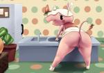 2014 animal_crossing anthro anus barefoot bent_over blush butt clothed clothing cute eyelashes female food fridge fruit half-dressed happy hi_res kitchen looking_at_viewer looking_back merengue nintendo open_mouth pienji plant presenting presenting_hindquarters presenting_pussy pussy rhinoceros shirt sink smile solo spread_legs spreading standing strawberry tongue video_games
Rating: Explicit
Score: 7
User: forkU
Date: April 20, 2014