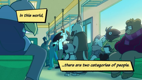 4_fingers 5_fingers anthro anthro_on_anthro appliance apron beak beverage_can black_beak black_body black_bottomwear black_clothing black_eyes black_feathers black_fur black_necktie black_nose black_shorts blonde_hair blue_beak blue_body blue_clothing blue_feathers blue_shirt blue_topwear blush bodily_fluids bottomwear brass_instrument brown_body brown_fur chair clenched_teeth clock clothed clothing coffee_machine collared_shirt comb computer dress_shirt electronics elevator exclamation_point eyewear fainting fanning feathers fingers fluffy for_a_head fur furniture glasses green_body green_clothing green_feathers green_jacket green_necktie green_scarf green_topwear green_vest grey_apron grey_beak grey_body grey_bottomwear grey_clothing grey_feathers grey_fur grey_pants hair half-closed_eyes hand_on_chest hand_on_head hat headgear headwear humanoid_hands jacket jewelry keyboard kitchen_appliance leaning male male/male markings microwave_oven music musical_instrument musk narrowed_eyes necklace necktie nervous office office_chair onomatopoeia open_clothing open_jacket open_topwear orange_body orange_fur overweight overweight_humanoid overweight_male pants pink_eyewear pink_glasses pink_necktie plant plant_pot potted_plant purple_body purple_clothing purple_feathers purple_hat purple_headwear purple_topwear purple_vest question_mark scarf shirt shorts shoulder_grab sound_effects sparkles spots spotted_body spray_bottle sweat sweater sweater_vest tail tail_motion tailwag tan_body tan_skin teeth text topwear torn_clothing torn_shirt torn_topwear train trumpet vehicle vending_machine vest watch water_cooler white_clothing white_shirt white_topwear wind_instrument wristwatch yellow_beak yellow_body yellow_clothing yellow_feathers yellow_fur yellow_shirt yellow_topwear frenchie_animinis feathers_and_fur becky_(feathers_and_fur) cane_(feathers_and_fur) henry_(feathers_and_fur) kiran_(feathers_and_fur) ron_(feathers_and_fur) samuel_(feathers_and_fur) animal_head animal_humanoid avian bird canid canine canis cockatoo domestic_cat domestic_dog felid feline felis galliform humanoid hybrid mammal owl parrot peafowl phasianid unknown_species 2025 2d_animation animated english_audio hi_res huge_filesize long_playtime meme sound voice_acted webm