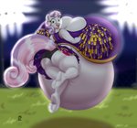 aged_up anthro balloon_belly belly big_belly big_breasts breasts butt cheerleader clothing cutie_mark female floodlight green_eyes horn huge_belly huge_breasts hyper hyper_belly hyper_breasts open_mouth outside pom_poms solo badgerben blues64 friendship_is_magic hasbro my_little_pony mythology sweetie_belle_(mlp) equid equine mammal mythological_creature mythological_equine unicorn 2020 absurd_res digital_media_(artwork) hi_res