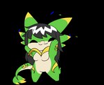 anthro biped black_hair breasts female green_body hair leaf leaf_tail small_breasts snout solo tail white_body yellow_body noarustar nintendo pokemon noodles_(nyxcha) generation_5_pokemon kobold pokemon_(species) reptile scalie servine alpha_channel animated short_playtime