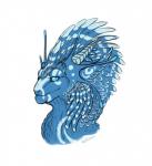 blue_body blue_fur fur simple_background solo white_background keltaan mythology daiman_night_dragon_(keltaan) dragon mythological_creature mythological_scalie scalie 2019 digital_media_(artwork) headshot_portrait portrait female_(lore)