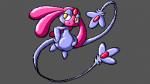 ambiguous_gender anthro big_butt butt grey_background multi_tail overweight overweight_ambiguous overweight_anthro simple_background solo tail flygon_(artist) hybridprojectalpha nintendo pokemon generation_4_pokemon legendary_pokemon mesprit pokemon_(species) 16:9 digital_media_(artwork) pixel_(artwork) widescreen