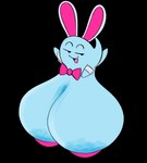 areola big_areola big_breasts blue_areola blue_body breasts fake_ears fake_rabbit_ears female ghost_tail huge_areola huge_breasts hyper hyper_breasts pasties pink_pasties sagging_breasts simple_background smug solo transparent_background ota_(artist) mario_bros nintendo paper_mario:_the_thousand_year_door lahla_(mario) boo_(mario) ghost spirit alpha_channel hi_res