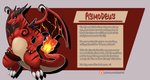 2017 asmodeus_(haychel) charizard dragon english_text erection european_mythology fakemon fire generation_1_pokemon genitals grin haychel hi_res horn male markings mythological_creature mythological_scalie mythology nintendo patreon patreon_logo patreon_username penis pokemon pokemon_(species) red_body red_skin scalie smile solo sound_effects tail text url western_dragon wings