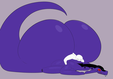 anthro apode balls big_balls big_butt big_penis butt duo embarrassed fangs genitals huge_balls huge_butt huge_penis hyper hyper_balls hyper_butt hyper_genitalia hyper_penis in_ass inbetween inbetween_ass inbetweening larger_male larger_sub legless male male/male nude penis purple_body serpentine sex size_difference smaller_male submissive tail teeth thick_thighs bellyboi13 lego ninjago pythor_(ninjago) anacondrai draconcopode naga reptile scalie serpentine_(ninjago) snake 2d_animation animated frame_by_frame hi_res