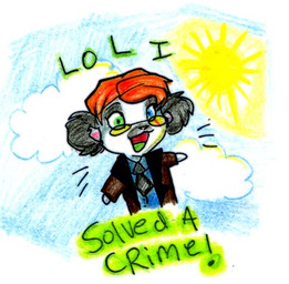 anthro blue_eyes clothed clothing cloud cosplay eyewear glamfur glasses green_eyes heterochromia male necktie sky solo suit sun zeriara zeriara_(character) lemur mammal primate strepsirrhine low_res