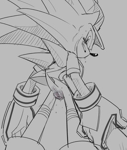 andromorph anthro anus baseball_bat baseball_uniform bat_(object) bodily_fluids clothing genital_fluids genitals gloves grin handwear intersex jersey legwear looking_back shirt smile solo sportswear sweat tail thigh_highs topwear uniform vulva somedivs sega sonic_the_hedgehog_(series) sonic_the_hedgehog eulipotyphlan hedgehog mammal absurd_res hi_res sketch