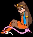 alpha_channel boots brown_hair clothing crown dress female footwear gloves green_eyes hair handwear headgear hybrid isabelmonday long_hair long_tail mammal mouse murid murine princess rodent royalty smile solo sonichu_(series) tail tiara topwear vest zelina_rosechu