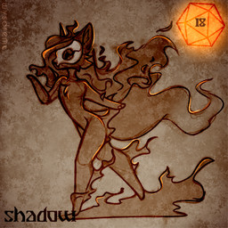 ambiguous_gender anthro bone bone_mask chest_tuft d20 dice ears_up holidays mask nude nude_anthro orange_dice shadow skull skull_mask solo tuft walking wysdrem halloween mammal unknown_species 1:1 hi_res