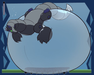 belly big_belly close_to_bursting eyebrows green_sclera horn huge_belly hyper hyper_belly implied_popping machine mecha metallic_body raised_eyebrow simple_background translucent translucent_body transparent_background underwater water worried worried_look areoants capcom mega_man_(series) megaman_(classic) mythology mecha_dragon wixter dragon mythological_creature mythological_scalie scalie alpha_channel hi_res