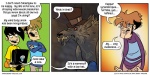 anthro classy clothing dialogue hat headgear headwear humor male text top_hat mike_krahulik blizzard_entertainment penny_arcade warcraft johnathan_gabriel tycho_brahe canid canine canis mammal werecanid werecreature worgen 2010 comic english_text