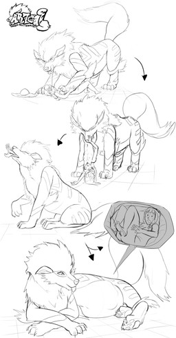 abdominal_bulge belly bodily_fluids bulge contextual_arrow directional_arrow drooling duo feet_first female female_pred feral human_prey inside_stomach internal interspecies larger_feral licking lying oral_vore organs partially_inside paws pokephilia saliva sequential_arrow size_difference stomach swallowing throat tongue tongue_out unusual_font vore artca9 nintendo pokemon lillie_(pokemon) pokemon_trainer arcanine canid canine generation_1_pokemon human mammal pokemon_(species) absurd_res hi_res monochrome sequence