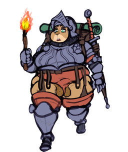 accessory anthro armor backpack balls balls_through_leghole belt big_balls blue_eyes body_hair boots bottomless bottomless_anthro bottomless_gynomorph bottomless_intersex bottomwear bracers breasts brown_body brown_skin buckteeth chainmail clothed clothing eyebrows eyelashes fingers fire footwear garter garter_belt garter_belt_leggings garter_straps genitals gynomorph hairy hairy_balls headgear helmet holding_object holding_torch intersex legwear light longsword looking_down melee_weapon open_mouth overweight overweight_anthro overweight_gynomorph overweight_intersex penis penis_poking_out plate plate_armor scabbard shoes simple_background solo standing sword teeth thick_thighs thigh_highs topwear torch unconvincing_armor underwear visor walking wardrobe_malfunction weapon white_background wide_hips wittless-pilgrim ground_squirrel mammal rodent sciurid 2021 absurd_res colored digital_drawing_(artwork) digital_media_(artwork) flat_colors hi_res lighting shaded signature watermark