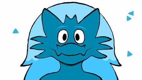 abstract_background ambiguous_gender anthro blue_body blue_hair eyes_closed hair mouth_shot open_mouth palate_ridges purple_mouth purple_tongue simple_background solo swinging_uvula tongue toony uvula vore wide-open_mouth round_hermit unknown_species 16:9 2d_animation animated frame_by_frame hi_res widescreen