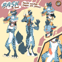 4_toes animal_genitalia anthro anus blue_body blue_hair butt chin_horn countershade_butt countershade_face countershade_torso countershading digitigrade ear_piercing facial_horn facial_piercing feet fur genital_slit genitals gold_(metal) gold_jewelry hair horn horn_jewelry horn_ring jewelry male markings multiple_piercings necklace nose_piercing nose_ring nubbed_penis penis piercing pink_penis red_eyes ring_(jewelry) ring_piercing solo spots spotted_body spread_legs spreading tail toes white_body white_countershading taphen bask_(shadowdrgn) kobold scalie 1:1 alternate_version_at_source digital_drawing_(artwork) digital_media_(artwork) hi_res model_sheet