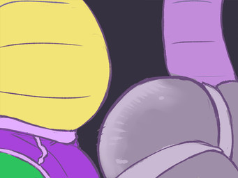 anthro belly bent_over big_belly briefs briefs_only bulge butt close-up clothed clothing duo faceless_character faceless_male fur green_body grey_body grey_fur jockstrap jockstrap_only male male/male overweight overweight_anthro overweight_male purple_briefs purple_clothing purple_underwear raised_tail rat_tail scales side_view tail topless underwear underwear_only yellow_body yellow_scales spectral-bat brok_the_investigator cowcat_games brok_(brok_the_investigator) squealers_chief alligator alligatorid crocodilian mammal murid murine rat reptile rodent scalie hi_res