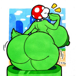 areola big_breasts biped breasts butt erect_nipples female female_humanoid green_areola green_body green_nipples huge_breasts nipples nude plant sharp_teeth slightly_chubby solo teeth thick_thighs wide_hips mr_ctm mario_bros nintendo elemental_creature elemental_humanoid flora_fauna humanoid piranha_plant plant_humanoid 1:1 2024 hi_res traditional_media_(artwork)