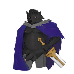 anthro balls cape clothed clothing erection genitals male melee_weapon penis simple_background solo standing sword weapon white_background pubbi elden_ring fromsoftware blaidd_(elden_ring) canid canine canis mammal wolf digital_media_(artwork) hi_res