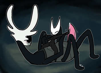 anthro anthro_on_feral bestiality big_penis black_body black_exoskeleton black_eyes black_nipples blush bodily_fluids breasts dominant dominant_anthro dominant_female erection exoskeleton eyes_closed female female_on_top feral genital_fluids genitals grey_body grey_exoskeleton handjob larger_sub lying male male/female male_on_bottom medium_breasts motion_lines nipples on_back on_bottom on_top penile penis precum sex size_difference smaller_on_top submissive submissive_feral submissive_male tapering_penis thick_penis vaginal_fluids ultilix hollow_knight:_silksong hollow_knight_(franchise) team_cherry hornet_(hollow_knight) styx_(hollow_knight:_silksong) arthropod hi_res