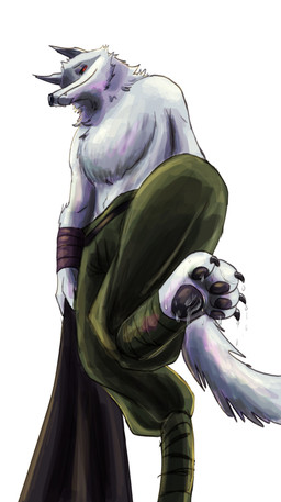 ambiguous_fluids anthro black_pawpads facial_markings feet foot_focus grin half_clothed half_naked head_markings looking_down male markings mask_(marking) messy pawpads pointy_ears prick_ears simple_background smile smirk smug solo standing suggestive suggestive_fluid suggestive_look wet white_background ultimatellurker dreamworks puss_in_boots_(franchise) death_(puss_in_boots) canid canine canis mammal wolf absurd_res hi_res