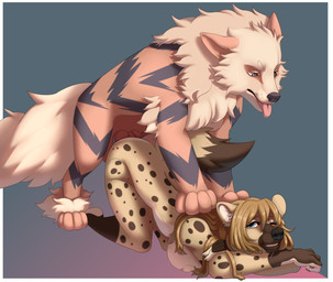 animal_genitalia animal_penis anthro anthro_on_feral anthro_penetrated bestiality breasts canine_genitalia canine_penis duo erection female female_anthro female_on_feral female_penetrated feral feral_penetrating feral_penetrating_anthro from_behind_position genitals interspecies knot knotted_penis larger_feral larger_male male male/female male_feral male_penetrating male_penetrating_female nipples penetration penile penile_penetration penis penis_in_vagina pokephilia quadruped rear_admiral_position sex size_difference smaller_anthro smaller_female tongue tongue_out vaginal vaginal_penetration gnolub kisha_(artist) nintendo pokemon arcanine canid canine generation_1_pokemon hyena mammal pokemon_(species) hi_res