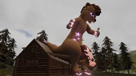angry animal_genitalia animal_penis anthro balls big_balls big_penis cabin duo equine_genitalia equine_penis forest_background genitals glowing glowing_eyes glowing_genitalia glowing_markings glowing_penis holding_character huge_balls huge_penis macro male male/male markings on_roof penis sitting smug greysonn_silver_(artist) d.otter greysonn_silver pshelly mammal mustelid otter 16:9 4k absurd_res hi_res widescreen