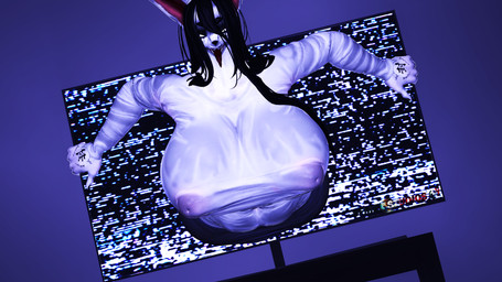 anthro areola belly_tattoo big_breasts big_ears black_hair black_nails breasts colored_nails female fur genitals hair huge_breasts nails nude pubic_tattoo solo tattoo thick_thighs vulva white_body white_eyes white_fur wide_hips womb_tattoo sfmex_studios bom39_(modeler) the_ring sadako_(bom39) sadako_yamamura canid canine canis domestic_dog fox ghost mammal onryo spirit wolf 3d_(artwork) digital_media_(artwork) hi_res source_filmmaker_(artwork)