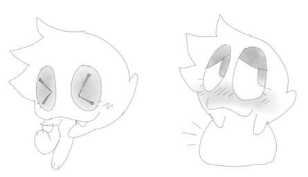 3_toes :3 >w< ambiguous_gender anthro blush duo emanata feet larger_pred looking_back oral_vore simple_background size_difference toes vore white_background bigsteppies mario_bros nintendo boo_(mario) canid canine ghost mammal spirit black_and_white hi_res monochrome