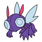 1:1 2018 2_toes 3_fingers 4_arms alternate_species ambiguous_gender antennae_(anatomy) arthropod biped blue_eyes blue_wings bugdex compound_eyes digital_drawing_(artwork) digital_media_(artwork) fakemon feet fingers flying front_view full-length_portrait generation_3_pokemon hi_res insect insect_wings multi_arm multi_limb nintendo pokemon pokemon_(species) portrait purple_body red_antennae ricky_hoffman sableye simple_background solo toes toony white_background wings