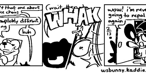 5_panel_comic ambiguous_gender anthro black_body black_ears black_eyes black_feet black_hands cellphone clothing contact_onomatopoeia dialogue door door_slam dress electronics feet female feral fur group impact_onomatopoeia male onomatopoeia open_door phone raining sitting smartphone sound_effects talking_to_another telescope text umbrella white_body white_clothing white_dress white_fur white_inner_ear flowsie whitespace_bunny amanda_(flowsie) biscuit_(flowsie) vixi_(flowsie) whitespace_bunny_(flowsie) canid canine canis domestic_dog fox lagomorph leporid mammal rabbit black_and_white comic digital_drawing_(artwork) digital_media_(artwork) english_text long_image monochrome url wide_image