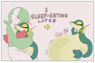accidental_vore angry anthro bound death dialogue digestion disregard_of_life dominant dominant_female eyeshadow fatal_vore female forced fur implied_permanent makeup male male/female male_prey nervous nude open_mouth oral_vore rumbling_stomach simple_background size_difference sleeping sleeping_pred sleeping_prey smaller_pred speech_bubble submissive text timid trapped unwilling_prey vore globaldonut34 nintendo pokemon abashi_(globaldonut34) gardevoir generation_3_pokemon generation_5_pokemon generation_8_pokemon pokemon_(species) snivy comic digital_media_(artwork) english_text hi_res