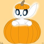 :3 ambiguous_gender anthro black_sclera blue_nose food fruit glowing glowing_body glowing_ears glowing_eyes holidays inside_pumpkin plant pumpkin simple_background smile solo tan_background white_body white_ears white_eyes reathe halloween microsoft moon_studios ori_(series) xbox_game_studios ori_(ori) guardian_spirit 1:1 2024 absurd_res colored digital_media_(artwork) flat_colors hi_res signature