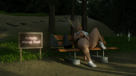 anthro bench bodily_fluids bottomless brae_mcdoe-imanara_(cantgetprivacy) breast_grab breasts butt clothed clothing ejaculation female fingering genital_fluids grass hairless hand_on_breast hiking nature nature_background outside piercing plant sign standing stretching thick_thighs tree vaginal_fluids vaginal_squirting justyschultzy domestic_cat felid feline felis hairless_cat mammal sphynx_(cat) 16:9 3d_(artwork) digital_media_(artwork) hi_res widescreen