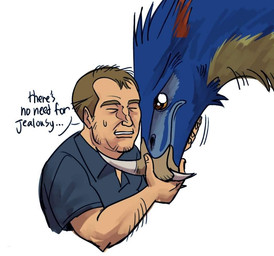 alternate_form alternate_species begging blonde_eyebrows blonde_hair blue_body blue_clothing blue_fur blue_shirt blue_topwear bodily_fluids brown_eyes clenched_teeth clothing collared_shirt comfort comforting comforting_another consolation crying dialogue duo ear_tuft eyebrows eyes_closed facial_horn fangs feral feralized fur glistening glistening_eyes hair horn hug hugging_another inner_ear_fluff larger_feral lines_drawn looking_at_another male multicolored_body multicolored_fur nose_horn orange_inner_ear pleading_eyes red_inner_ear_fluff sad shirt simple_background size_difference speech_bubble tears teeth text topwear tuft two_tone_body two_tone_fur white_background white_nose yellow_body yellow_fur ranfordgallus kratts'_creatures pbs wild_kratts martin_kratt ttark dinosaur furred_dinosaur furred_scalie human mammal prehistoric_species reptile scalie 2025 colored digital_drawing_(artwork) digital_media_(artwork) english_text shaded