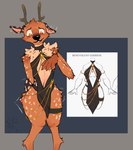 anthro antlers big_butt blush blush_lines bulge butt chain_accessory chest_tuft clothed clothing crossdressing dress dress_only embarrassed femboy flapping_ears fur gold_(metal) gold_jewelry grin hair horn jewelry looking_down looking_pleasured male markings navel open_mouth pawpads paws presenting shy simple_background skimpy smile solo spots spotted_body spotted_fur spotted_markings spotted_tail tail tail_markings text thick_thighs tuft white_body wide_hips conditional_dnp deepfriedlemons hollow_hip_backless_chain_dress meme_clothing hunter_(deepfriedlemons) cervine deer mammal visayan_spotted_deer digital_media_(artwork) english_text hi_res meme