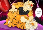abs anal anal_knotting anal_penetration animal_genitalia animal_penis anthro anthro_on_anthro anthro_penetrated anthro_penetrating anthro_penetrating_anthro anthrofied areola ass_up back_muscles biceps big_muscles black_body black_fur blue_eyes butt canine_genitalia canine_penis clothing cross-eyed dialogue duo erection exhibitionism eyebrows from_behind_position fur genitals heterochromia internal intraspecies jockstrap knot knotting laser leapfrog_position looking_at_viewer looking_pleasured male male/male male_penetrated male_penetrating male_penetrating_male muscular muscular_anthro muscular_male muscular_sub muscular_thighs musk nipples nude orange_body orange_fur pecs penetration penile penile_penetration penis penis_in_ass pinned pinned_to_ground pokemorph public public_sex quads rave red_eyes sex smile sniffing sniffing_clothes speech_bubble submissive talking_to_viewer tan_body tan_fur teeth thick_thighs underwear underwear_sniffing vein veiny_penis zourik nintendo pokemon leo_(zourik) arcanine canid canine generation_1_pokemon mammal pokemon_(species) 2022 absurd_res digital_media_(artwork) hi_res