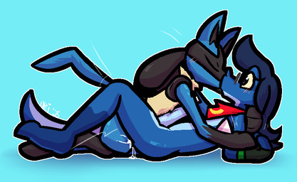 anal anal_penetration anthro anthro_on_anthro anthro_penetrated anthro_penetrating anthro_penetrating_anthro big_penis black_body black_fur black_inner_ear blue_body blue_fur blue_hair blue_penis blue_scales bodily_fluids chest_spike clothing cum cum_from_ass cum_in_ass cum_inside cum_on_leg cum_splatter cum_string duo erection eyes_closed eyewear fingerless_gloves from_front_position fur genital_fluids genitals glasses gloves green_clothing green_gloves green_handwear grey_eyewear grey_glasses hair hand_holding hand_spike handwear hug interspecies kerchief kissing looking_pleasured lying male male/male male_on_bottom male_on_top male_penetrated male_penetrating male_penetrating_male missionary_position mostly_nude motion_lines on_back on_bottom on_top penetration penile penile_penetration penis penis_in_ass purple_eyes red_kerchief scales sex spikes spikes_(anatomy) tan_body tan_fur thrusting vein veiny_penis yellow_kerchief ultilix nintendo pokemon ulti_(ultilix) canid canine generation_4_pokemon lizard lucario mammal pokemon_(species) reptile scalie 2025