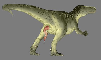 animal_genitalia biped bipedal_feral bodily_fluids claws cloaca cloaca_juice cloacal_penis erection feral genital_fluids genitals green_body lipless male penis presenting presenting_penis raised_tail rear_view slimy_penis solo sulcus_spermaticus tail tailbutt thick_tail conditional_dnp hellion dinosaur megalosaurid prehistoric_species reptile saurischian scalie theropod torvosaurus 2026 digital_media_(artwork) hi_res ibispaint_(artwork)