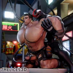 abs alley anal anal_penetration animal-shaped_markings arachnid-shaped_markings areola arthropod-shaped_markings balls barazoku big_muscles big_pecs black_body black_boots black_clothing black_footwear black_gloves black_hair black_handwear black_skin boots bouncing_balls bouncing_pecs building chuckling city cityscape clothed clothing crouching crouching_sex duo fingerless_gloves footwear genitals gloves goo_tentacles hair half_nelson handjob handjob_while_penetrating handwear holster human_on_humanoid human_penetrated humanoid_penetrating humanoid_penetrating_human interspecies kneeling ladder long_tongue male male/male male_penetrated male_penetrating male_penetrating_male markings moan moobs mostly_nude muscular muscular_bottom muscular_on_muscular muscular_top navel neon_lights nipples on_ground open_mouth oral oral_penetration pantsless pecs penetration penile penis sex sharp_teeth shirtless shoes street_sign teeth tentacle_around_penis tentacle_in_mouth tentacle_penetration tentacles text thigh_holster thigh_strap tongue helices3d sound_warning voluox_(modeler) marvel marvel_rivals frank_castle_(marvel) venom_(marvel) human humanoid mammal symbiote 1:1 2025 3d_(artwork) 3d_animation animated artist_name digital_media_(artwork) high_framerate short_playtime sound webm