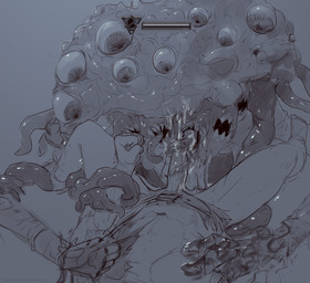 bodily_fluids cum doll doll_joints duo fellatio female gameplay_mechanics genital_fluids genitals gui health_bar human_on_humanoid interspecies male male/female nightmare_fuel oral penile penis sex spread_legs spreading text what feyhearts bloodborne fromsoftware sony_corporation sony_interactive_entertainment animate_inanimate eldritch_abomination flesh_creature human humanoid kin_(bloodborne) living_doll mammal monster monstrous_humanoid winter_lantern_(bloodborne) hi_res monochrome url