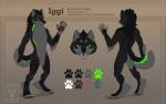 anthro blue_eyes digitigrade green_eyes male open_mouth solo tail teeth text tongue minerea canid canine canis domestic_dog husky mammal nordic_sled_dog spitz 2019 digital_media_(artwork) english_text model_sheet