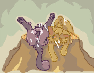 after_rape after_sex anus ass_up bodily_fluids butt crying cum cum_in_ass cum_in_mouth cum_in_vagina cum_inside cum_on_butt cum_on_face duo female feral fluffy fluffy_tail forced freckled_butt freckled_face freckles fur genital_fluids genitals grey_body grey_fur looking_at_another lying male on_back orange_body orange_fur pawpads paws simple_background spread_legs spreading tail tears tongue tongue_out tree_stump used vulva young itsrainbow_(artist) warriors_(book_series) brackenfur_(warriors) cinderpelt_(warriors) domestic_cat felid feline felis mammal brother_(lore) brother_and_sister_(lore) sibling_(lore) sister_(lore)
