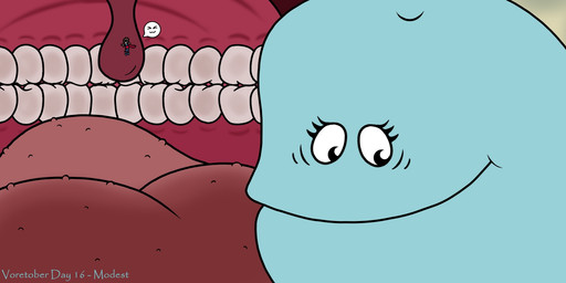 black_eyes blue_body duo endosoma female feral feral_pred human_prey male safe_vore uvula_play vore gtsmaisfm the_marvelous_misadventures_of_flapjack bubbie_(flapjack) aquatic cetacean human mammal toothed_whale 2025 2:1 hi_res