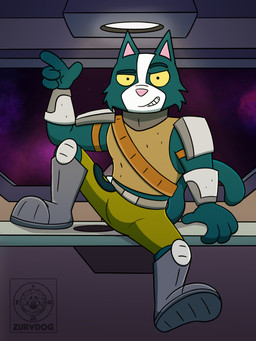 4_fingers anthro arm_support armor biped boots bottomwear bulge ceiling_lamp cheek_tuft clothed clothed_anthro clothed_male clothing countershade_fur countershade_snout countershading eyebrows facial_tuft fingers foot_on_table footwear fully_clothed fully_clothed_anthro fully_clothed_male fur furniture gesture green_body green_fur grey_boots grey_clothing grey_footwear grin hand_gesture lamp light logo long_tail looking_at_viewer male orange_sash pants pink_inner_ear pink_nose plantigrade pointing raised_eyebrow sash shoes side_mouth sitting smile snout solo space table tail topwear tuft vest white_body white_fur yellow_bottomwear yellow_clothing yellow_pants yellow_sclera yellow_topwear yellow_vest zurvdog final_space avocato felid mammal ventrexian 2025 3:4 artist_logo hi_res lighting
