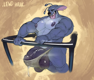 antennae_(anatomy) anthro anthrofied balls barely_contained barely_contained_penis big_balls big_ears big_penis bite black_nose blue_body blue_fur bodily_fluids body_hair breath claws clothing cum dark_nipples dark_penis darkened_genitalia darkened_penis dirty dirty_clothing dirty_underwear dripping ears_back ejaculation finger_claws fur genital_fluids genitals gesture glistening glistening_body glistening_genitalia glistening_nose glistening_penis hairy_balls holding_object huge_penis leaking_cum leaking_precum male muscular musk musky_armpit musky_balls musky_penis notched_ear panting penis pivoted_ears precum precum_drip precum_string precum_through_clothing precum_through_underwear purple_balls purple_penis smug_face solo stained_underwear stretched_clothing suggestive suggestive_gesture suggestive_look suggestive_pose teeth thick_tongue tongue tongue_bite tongue_out underwear wet wet_clothing yellow_teeth lewdhank disney lilo_and_stitch himbo_stitch stitch_(lilo_and_stitch) alien experiment_(lilo_and_stitch) hi_res
