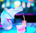 animal_genitalia balls bar beverage beverage_in_sheath bouncing_balls bouncing_sheath disembodied genital_focus genitals glass male music object_in_sheath object_insertion pouring sheath sheath_play solo synthetic vaporwave sidekick sound_warning canid canine mammal animated short_playtime sound webm