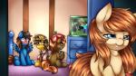 2013 angry bedroom_eyes blue_body blue_eyes blush brown_body brown_eyes brown_hair button's_mom button_mash_(mlp) cyan_eyes equine eyelashes female friendship_is_magic hair hat horse male milf minecraft mixipony mother my_little_pony necktie original_character parent pegasus pony propeller_hat sitting steve_(minecraft) television video_games wing_boner wings yellow_body yellow_eyes
Rating: Safe
Score: 10
User: Freel
Date: September 21, 2013